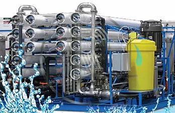 Commercial industrial water desalination plants